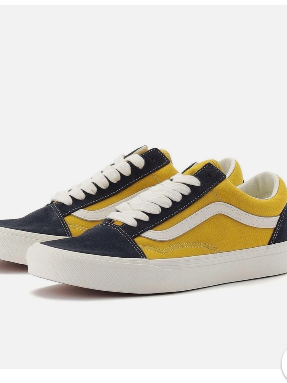 Vans Two-Tone Old Skool Sneakers - Navy & Yellow M11